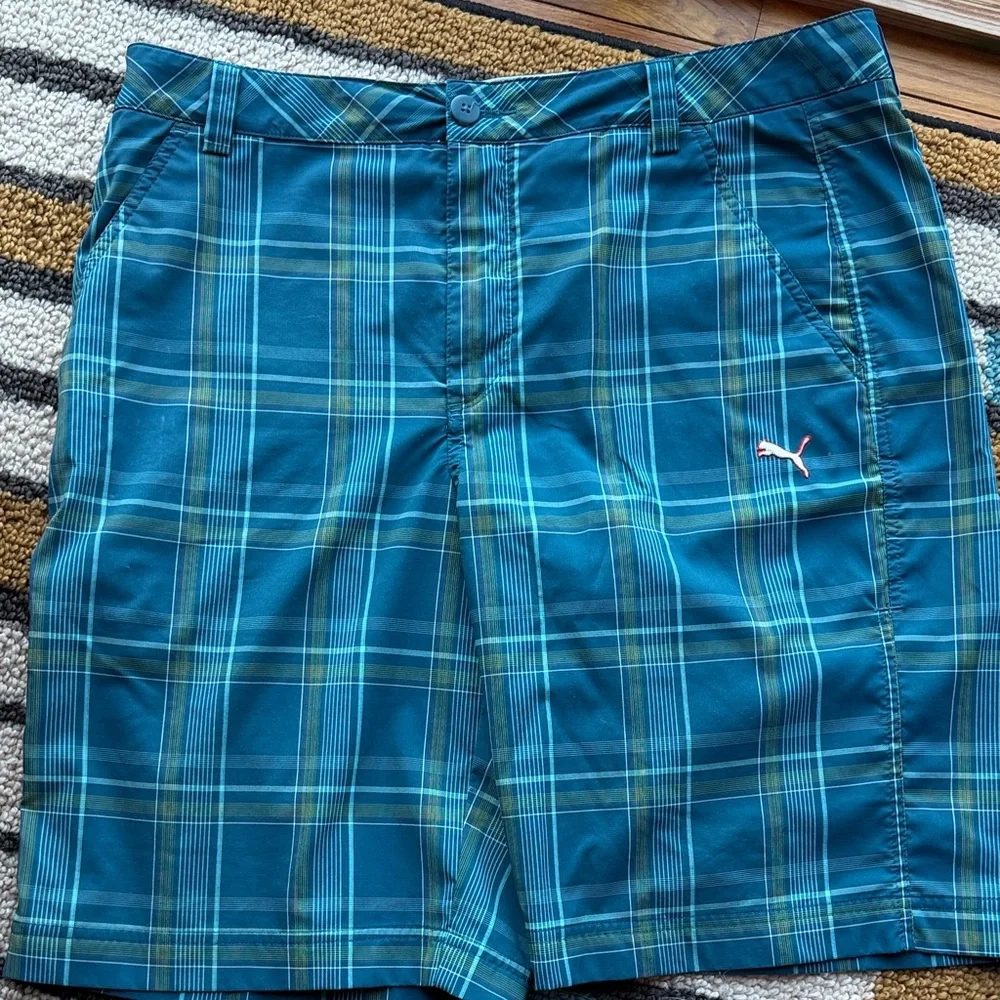 Puma Plaid Golf Shorts -bundle of 4 pairs, size 34 waist - Picture 8 of 11